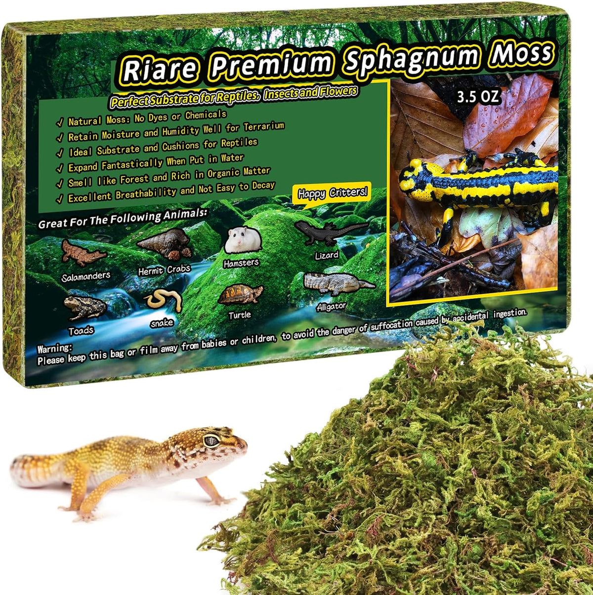 Natural planting medium and decorative plant moss