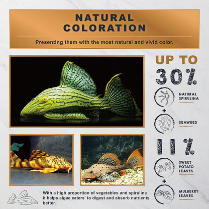 Ultra Fresh Algae Wafers feeding instructions for plecos and catfish