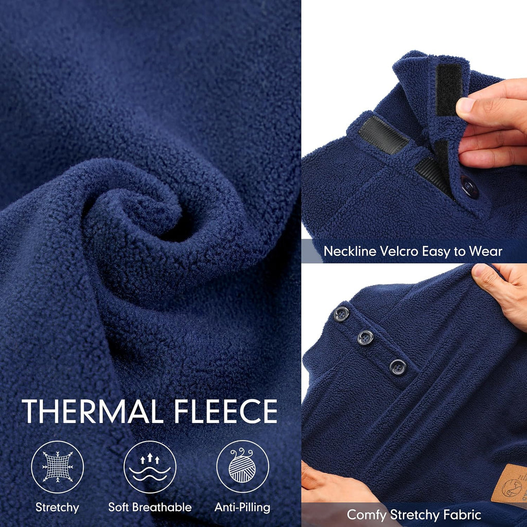 Close up of Cyeollo dog pajama turtleneck collar