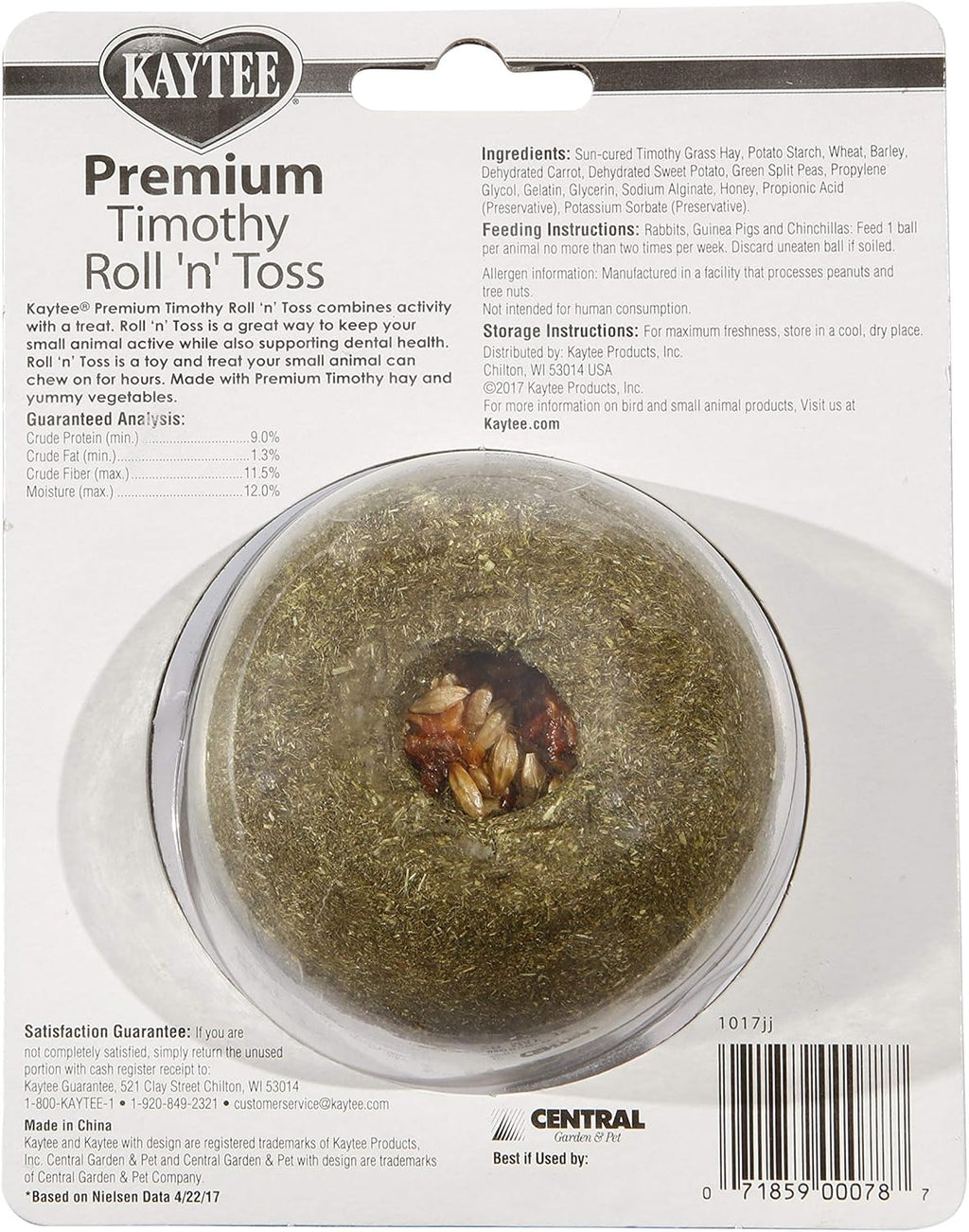 Kaytee edible small animal treat packaging view