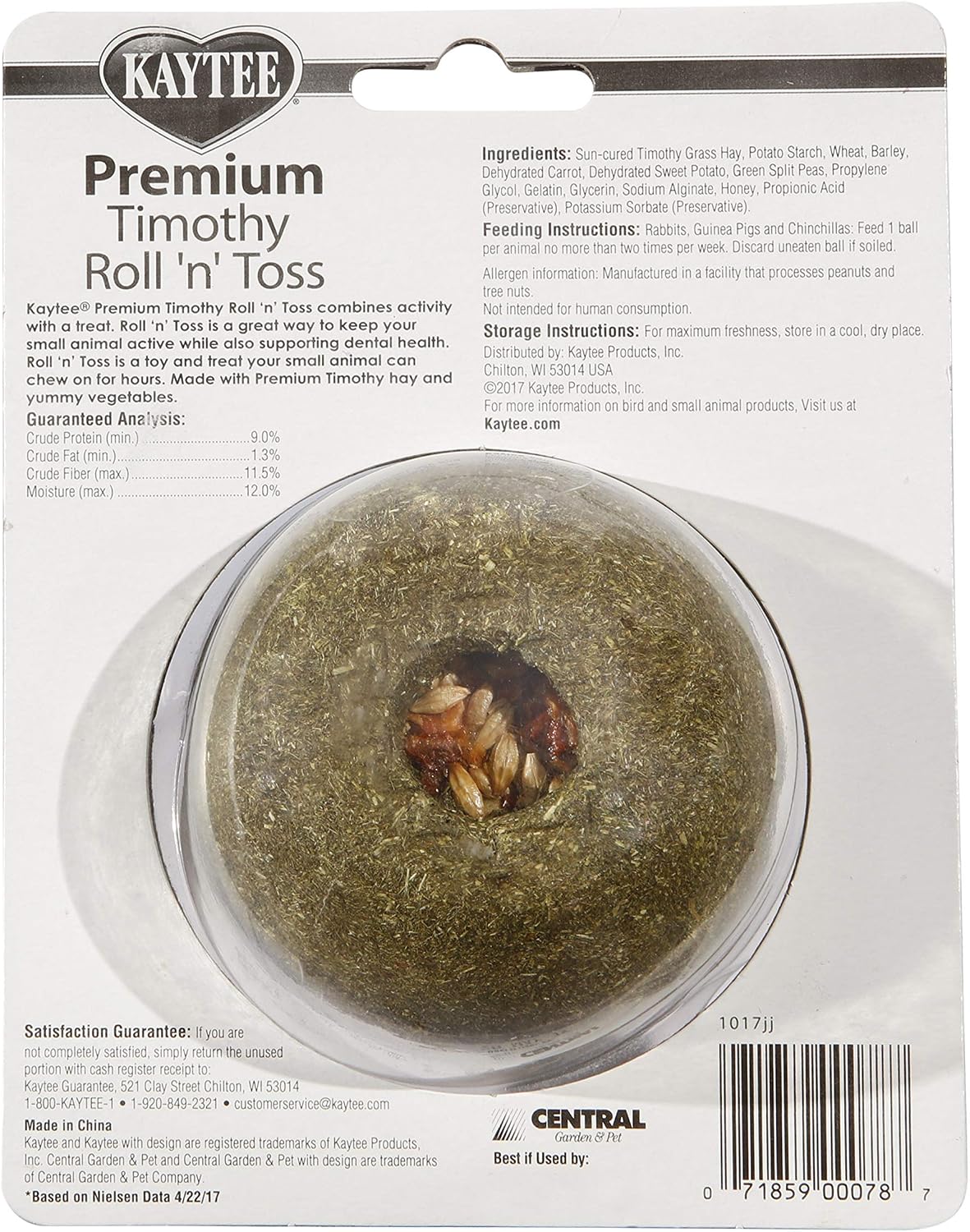 Kaytee edible small animal treat packaging view