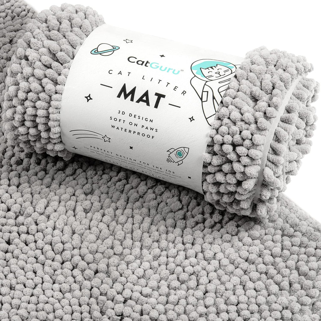 CatGuru premium waterproof cat litter mat front view