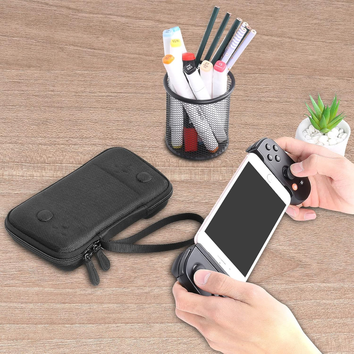 Aenllosi replacement case for backbone one iphone and android gaming controller side profile
