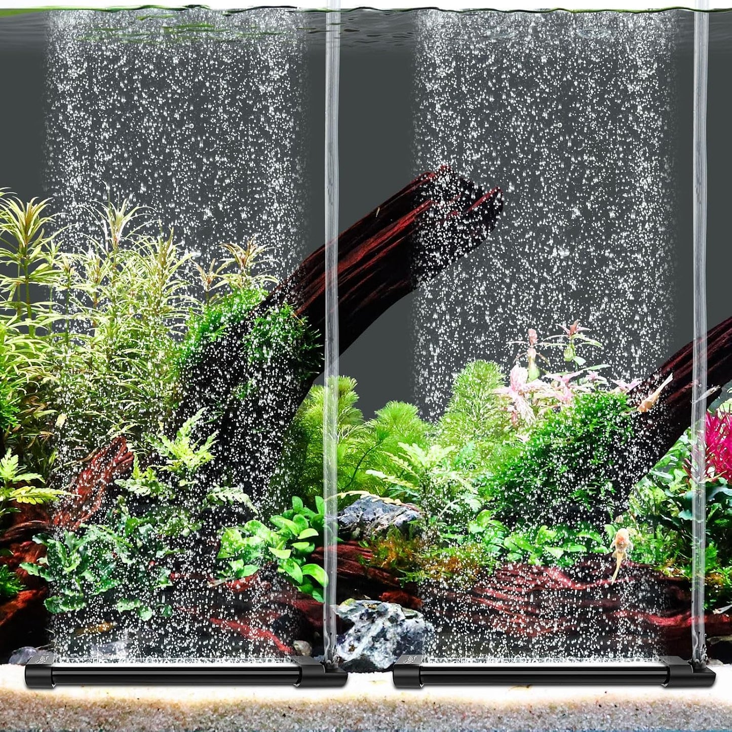 hygger Aquarium Bubble Curtain Wall, Quiet Fish Tank Air Stone with Accessories, High Dissolved Aquarium Bubbler Oxygen Diffuser Decoration for Freshwater & Saltwater - Image 10