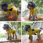 Lovelonglong breathable weather resistant pet coat with detachable hood closures