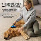 Pawradise pet grooming tool with retracted bristles for easy hair removal