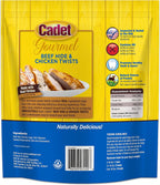 Resealable zipper feature on the Cadet pet treat bag
