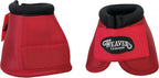 Close up view of the thick shock absorbing padding on USA imported horse boots.
