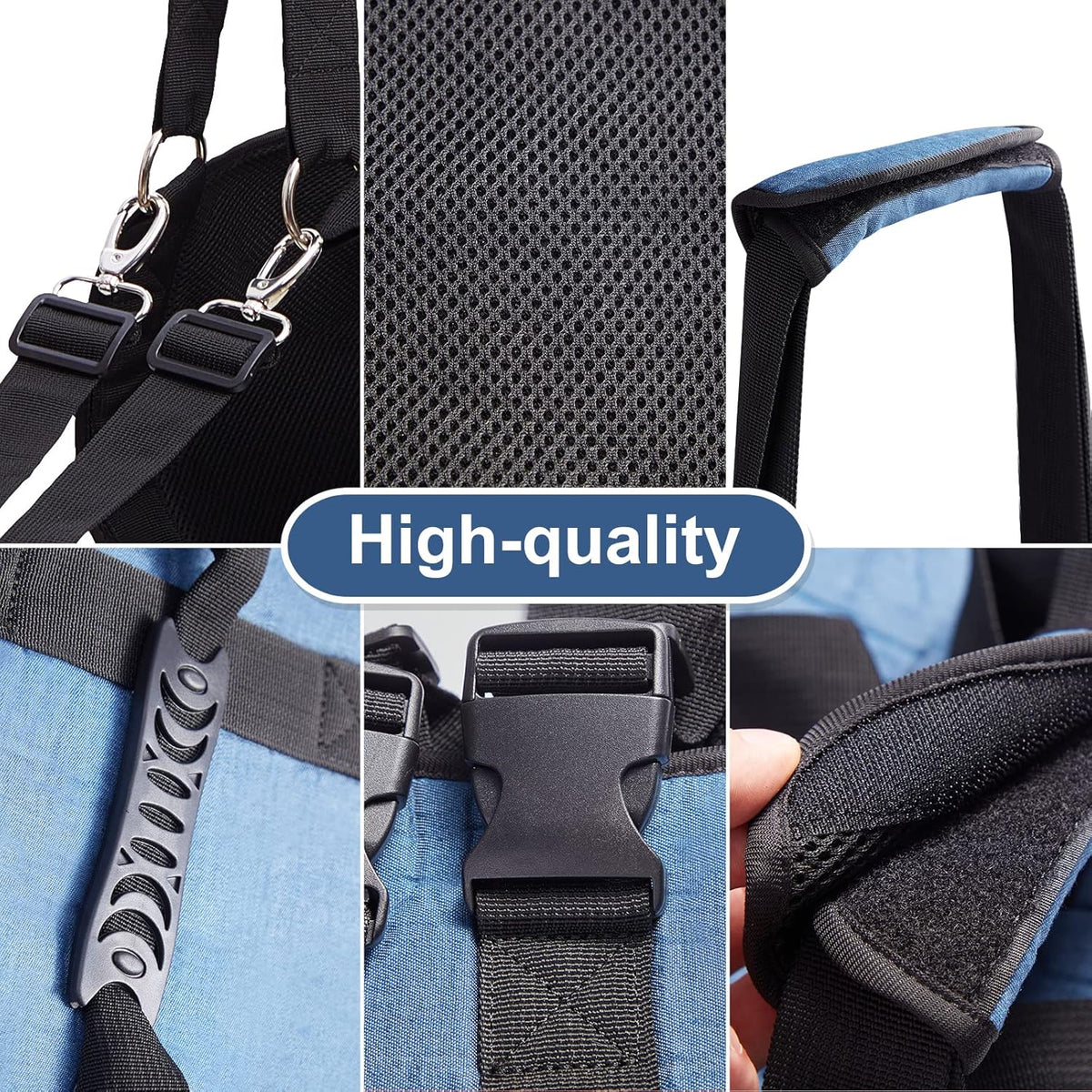 Breathable dog support harness for post surgery recovery