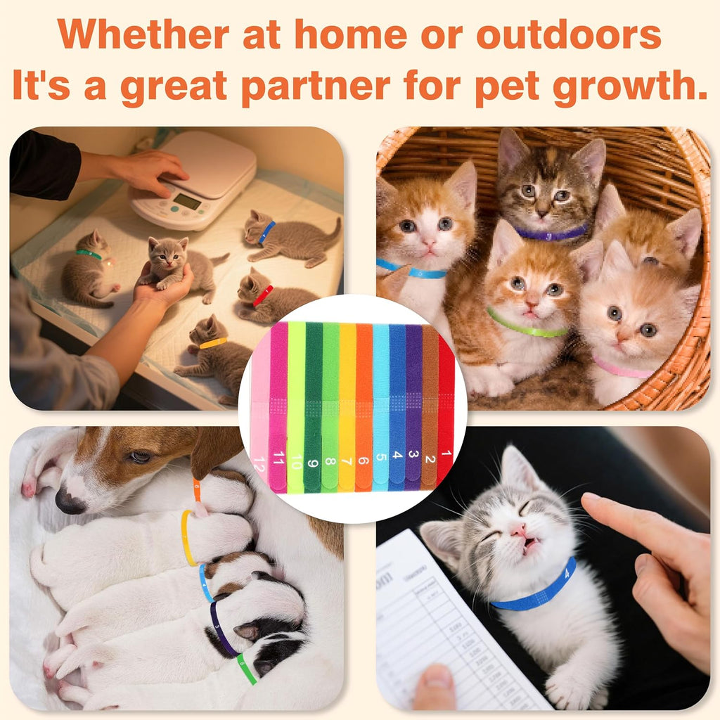 Trim to fit newborn pet accessory showing the secure adjustable velcro style closure mechanism.