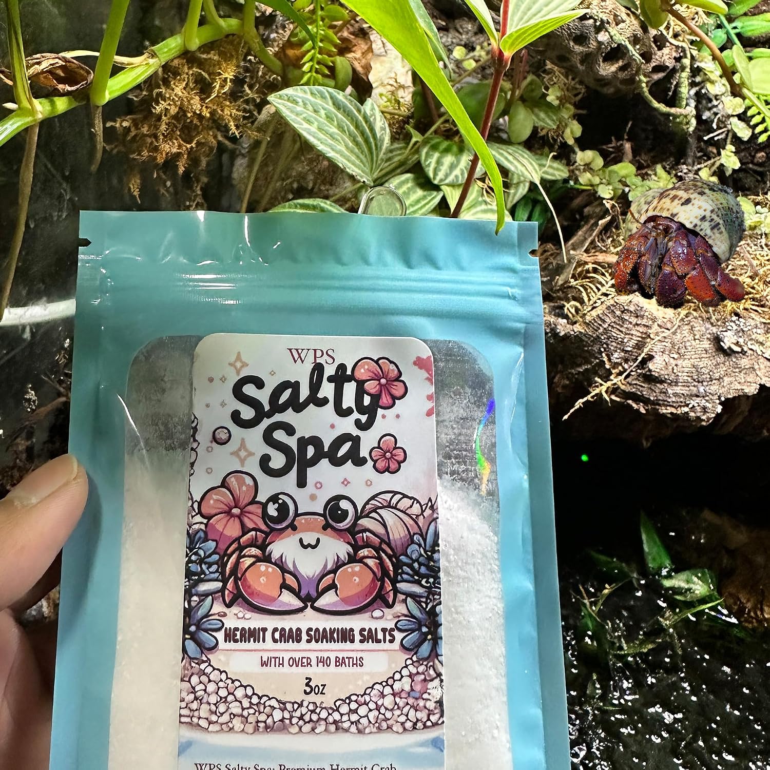 CTWPets Salty Spa Hermit Crab Salt Water Soaking Mix | Calcium and Trace Minerals - Image 9