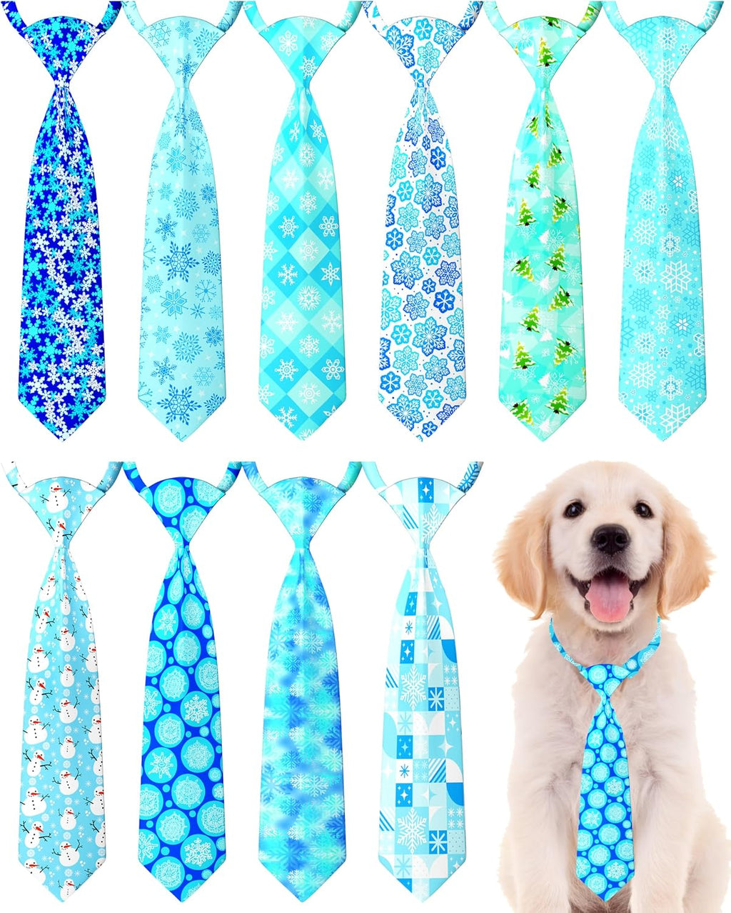 PET SHOW 10 Pack Holiday Small Dog Ties Neckties for Doggies Cats Adjustable Grooming Accessories Neck Ties Bowties Girl Boy Pets Festival Costumes Puppy Wedding Party Gift Favor - Image 14