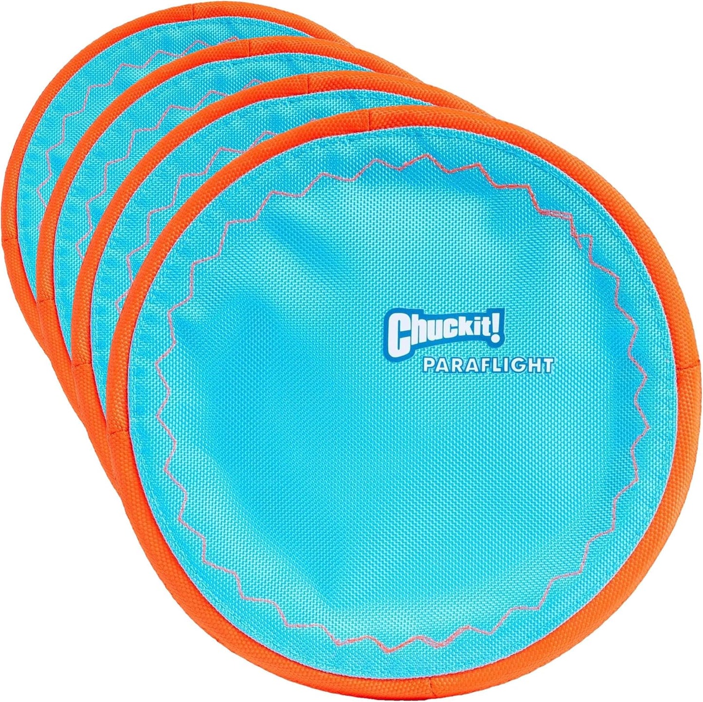 Chuckit! Paraflight Flying Disc Dog Toy - Water Floating Flyer - Durable Nylon Construction with Soft Rubber Edges - For Medium and Large Dogs - Size Large - 9.75" L x 9.75" W - Pack of 1 - Image 10