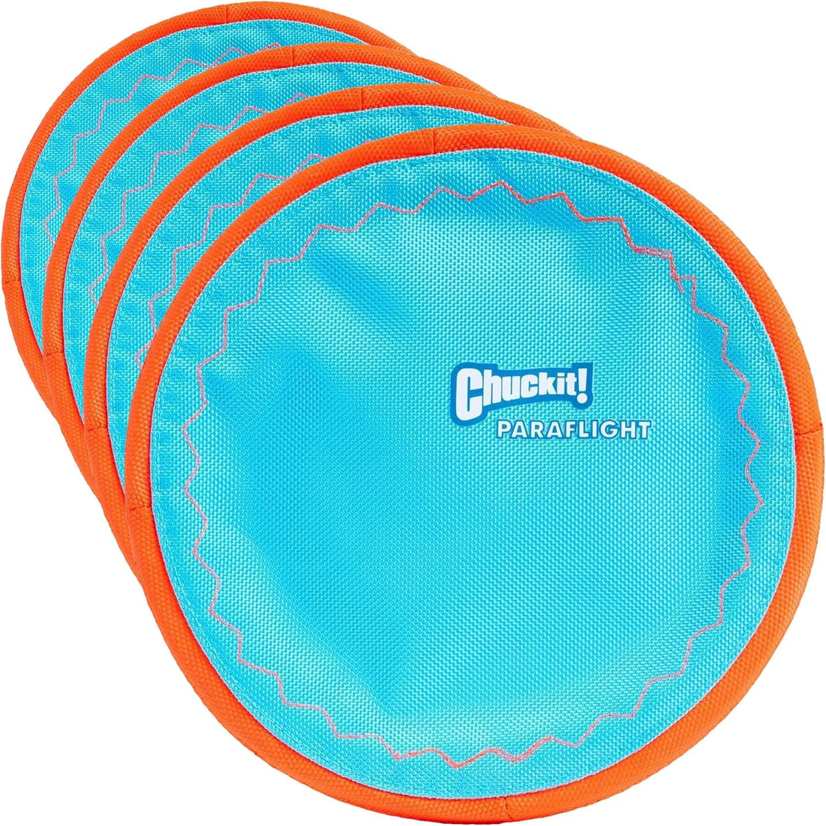 Chuckit! Paraflight Flying Disc Dog Toy - Water Floating Flyer - Durable Nylon Construction with Soft Rubber Edges - For Medium and Large Dogs - Size Large - 9.75" L x 9.75" W - Pack of 1 - Image 10