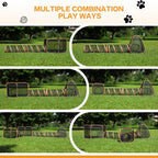 Wilhiker cat harness and leash set laid out next to the interactive feather wand toys
