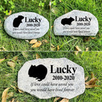 Zatanmulo Personalized Pet Memorial Stone, Garden Memorial Stone Personalized, Cat Headstone, Cat Tombstone, Memorial Plaque Outdoor, Garden Stepping Stone (Cat) - Image 11