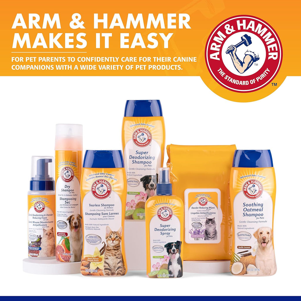 Arm and Hammer dog odor eliminator spray branding