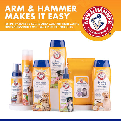 Arm and Hammer dog odor eliminator spray branding