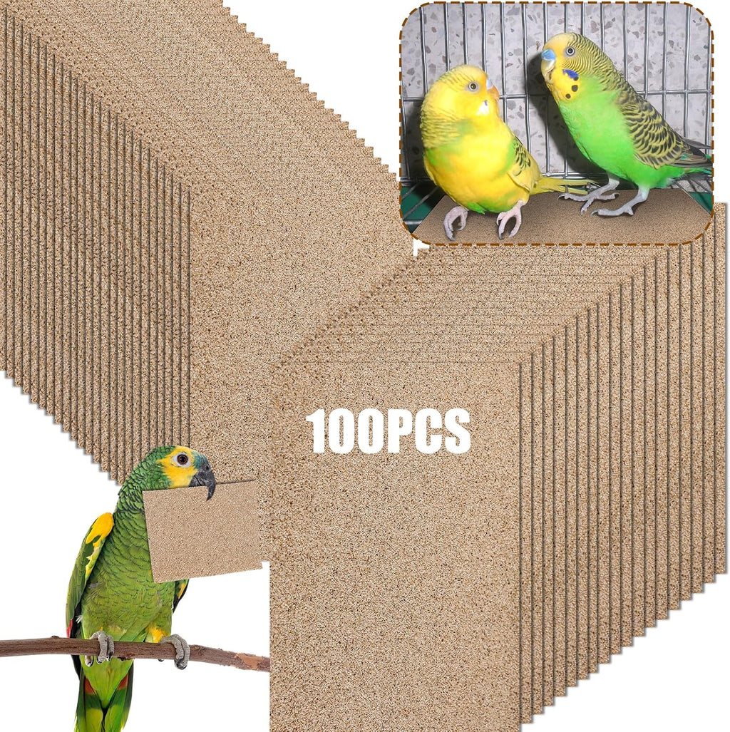 Fabbay 100 Pieces Gravel Paper For Bird Cage front view packaging