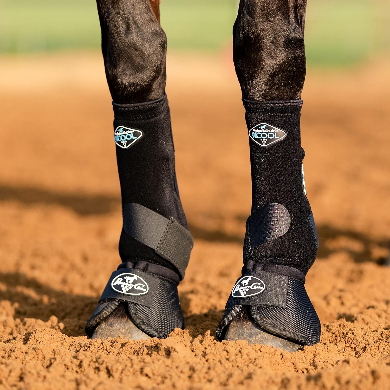 Durable DuPont Ballistic nylon material texture on Professional's Choice equine overreach boots