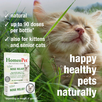 Homeopathic feline respiratory medicine for runny nose and sneezing