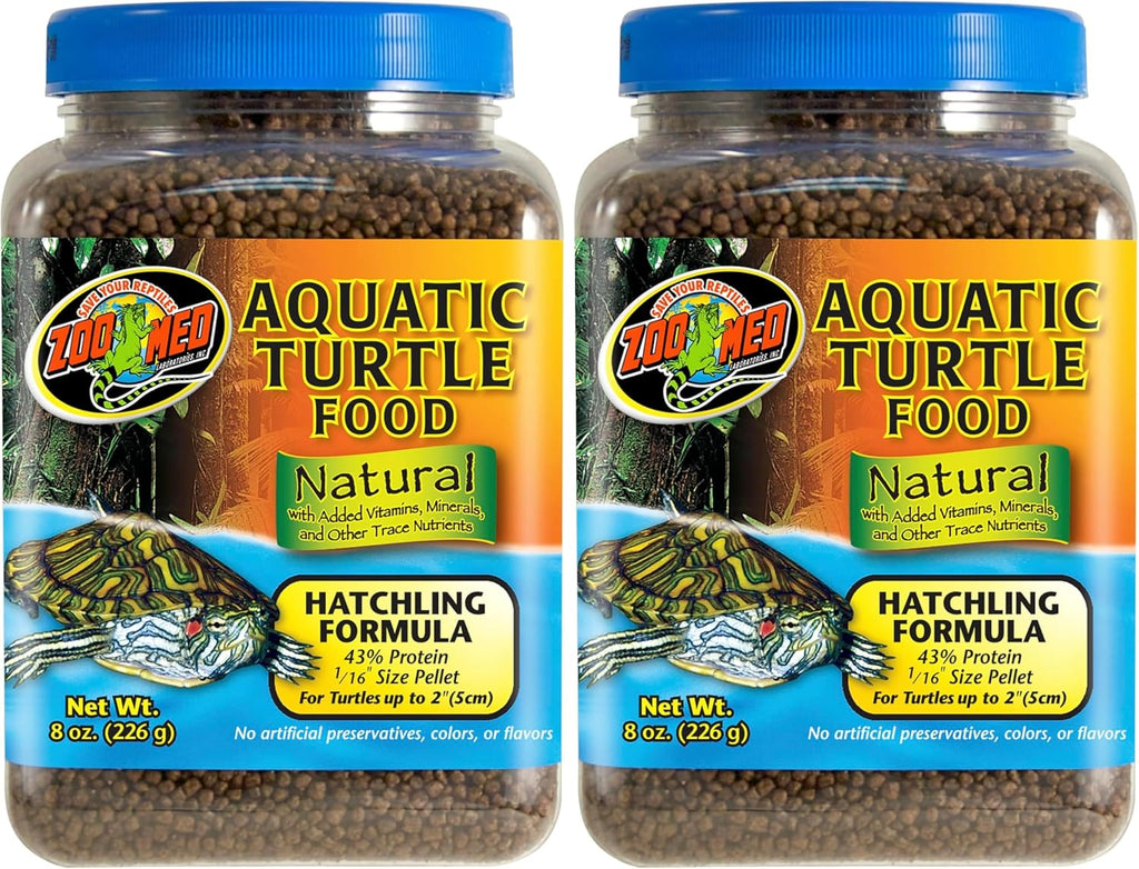 Zoo Med hatchling formula 8 ounce pellet container display