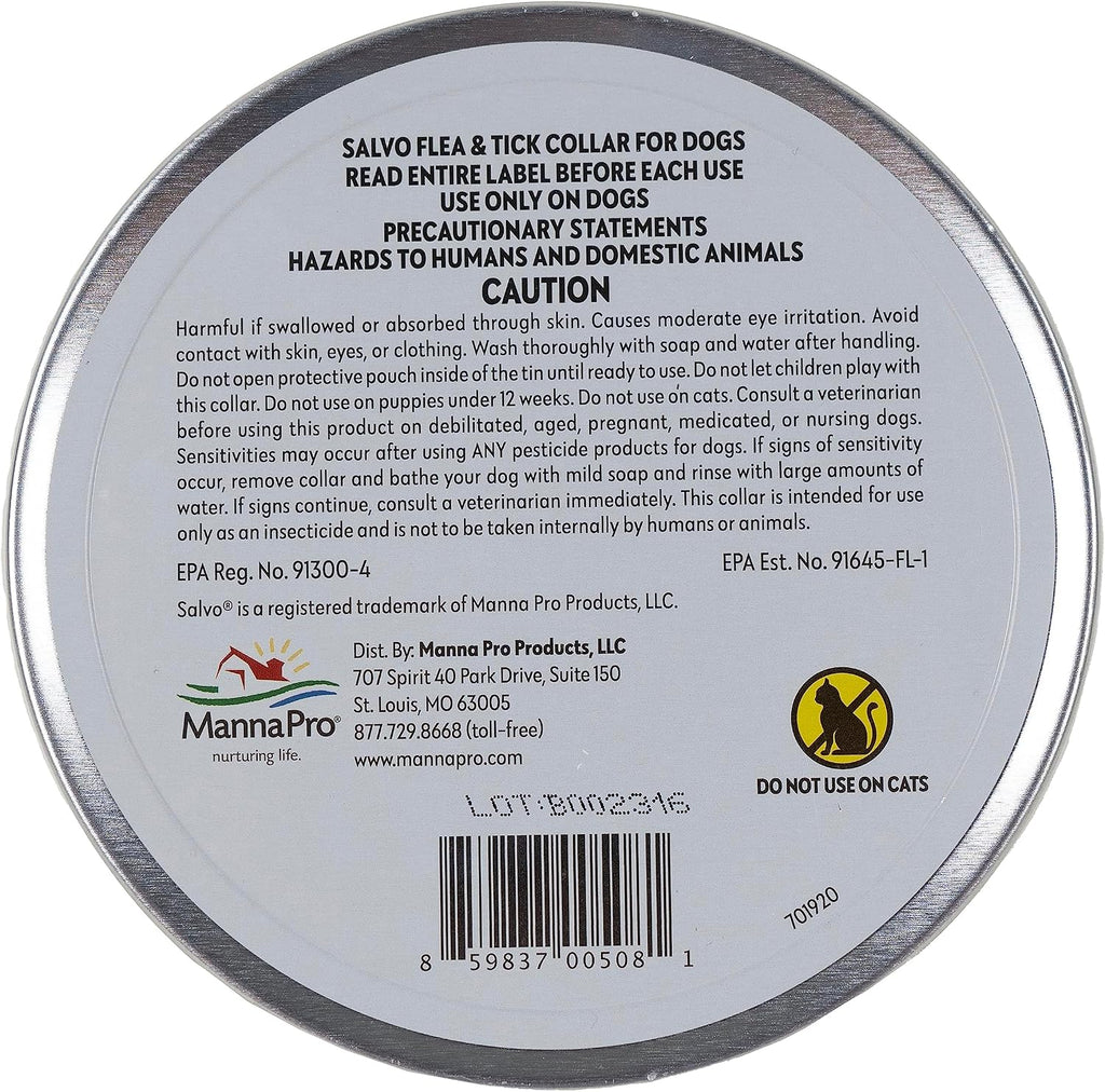 Salvo flea and tick prevention packaging for large dogs