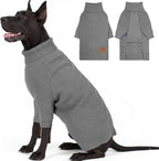 cyeollo Dog Sweaters for Small Dogs Boy, Pullover Turtleneck for Dogs Male, Knitted Doggy Fall Winter Warm Cold Weather Dog Clothes Apparel with Sleeves, Navy L - Image 12