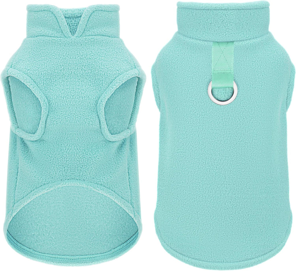 Paiaite sleeveless pullover fleece vest for small dogs front view cozy dog sweater