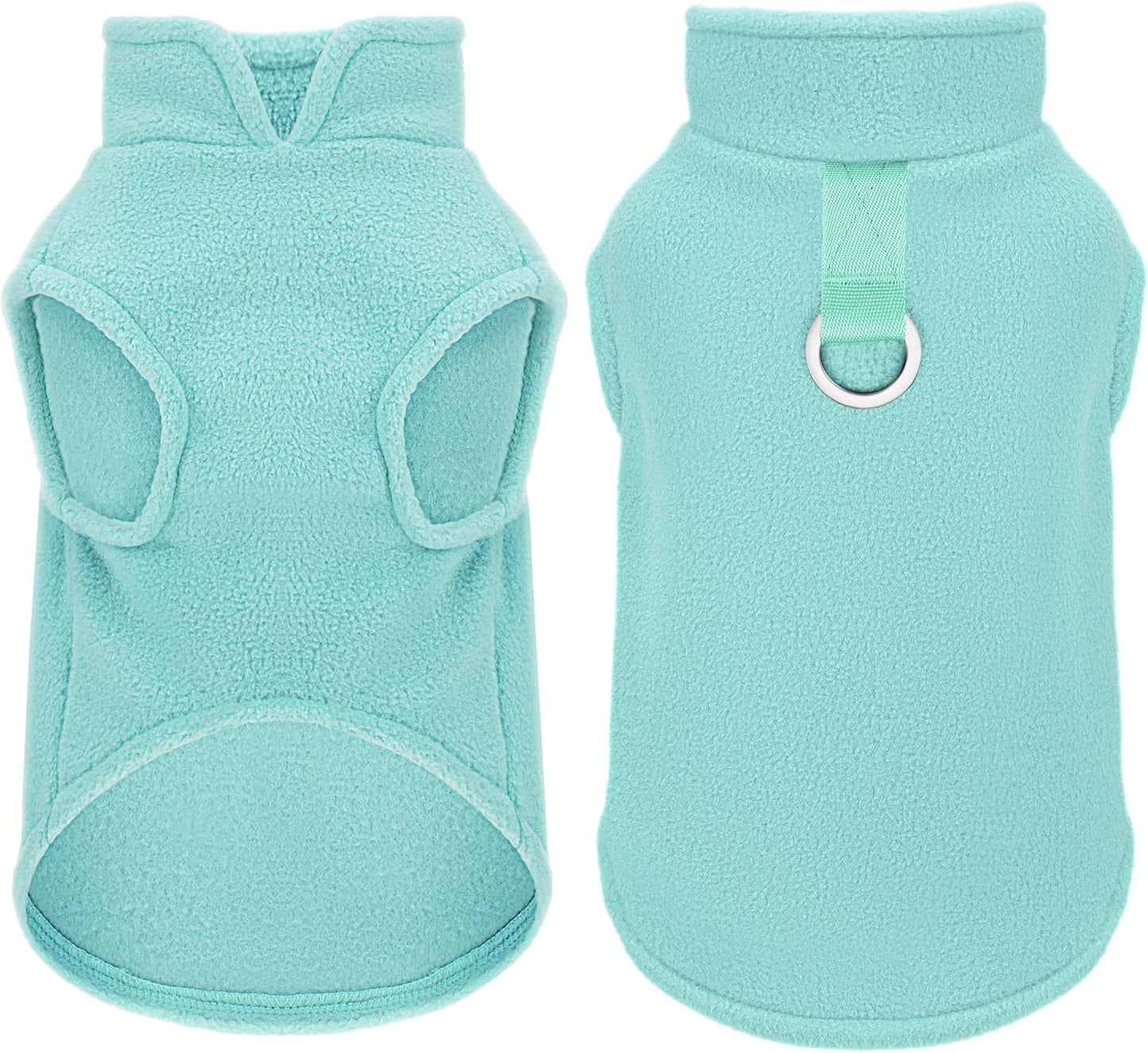Paiaite sleeveless pullover fleece vest for small dogs front view cozy dog sweater
