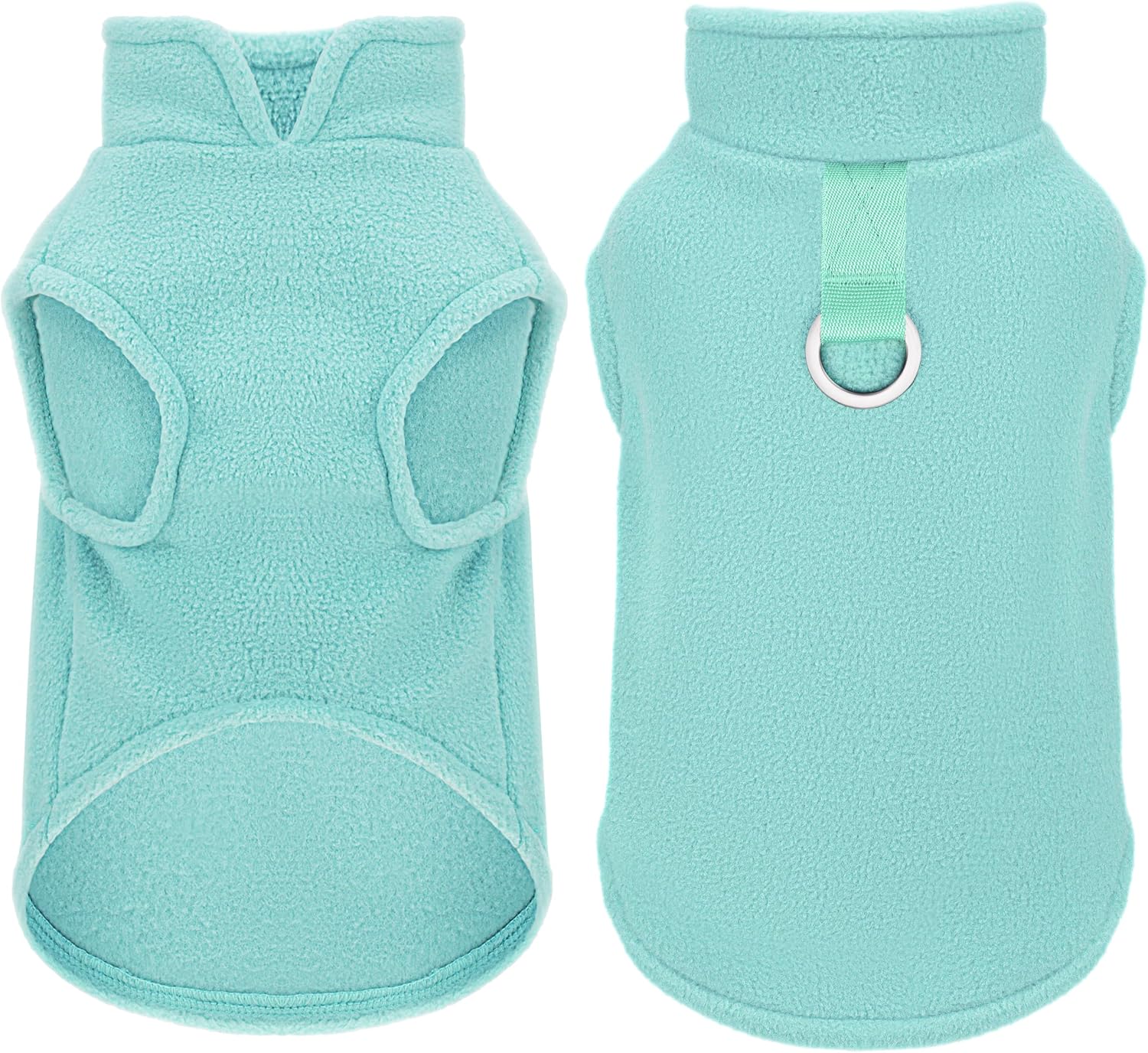 Paiaite sleeveless pullover fleece vest for small dogs front view cozy dog sweater