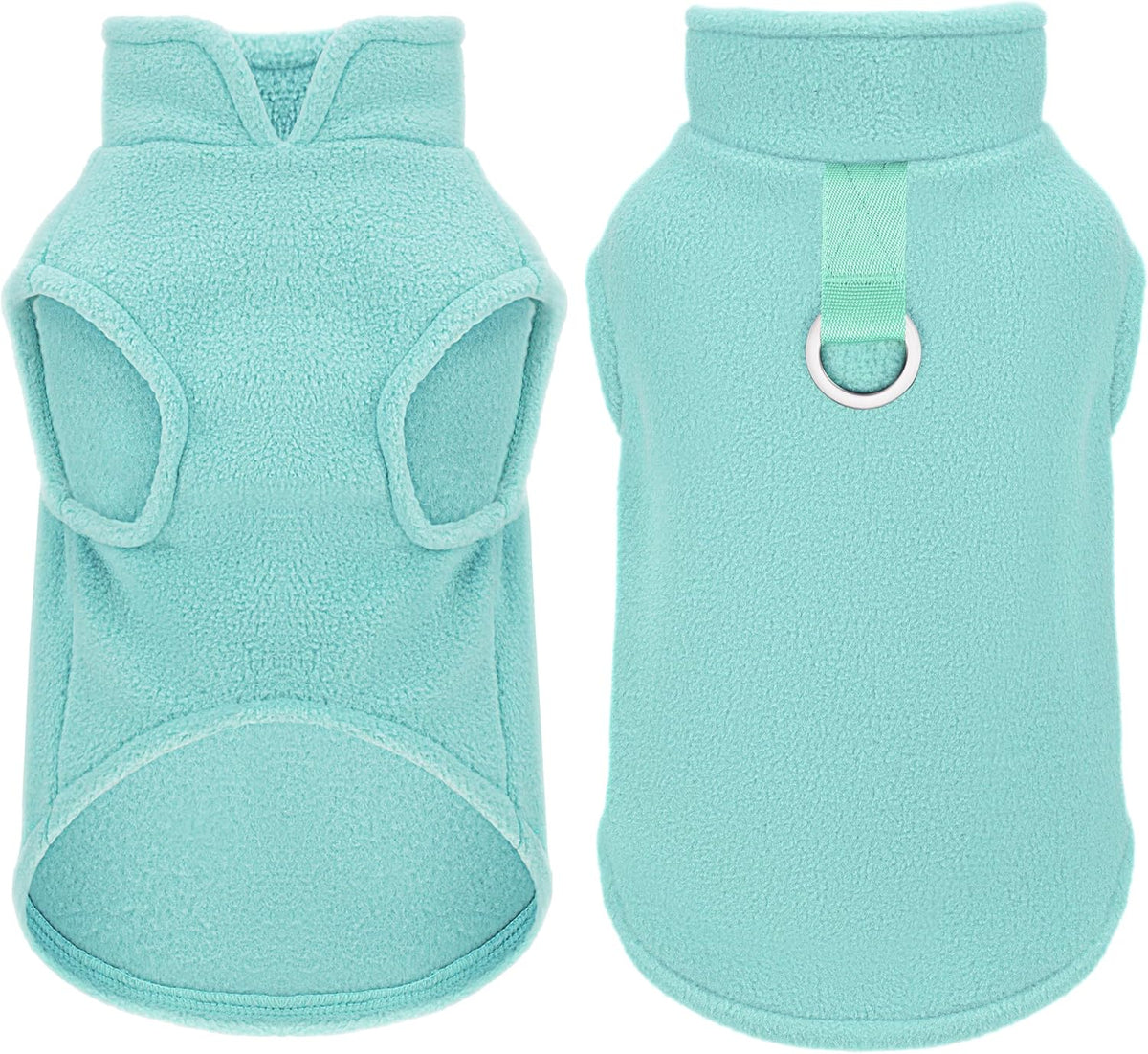 Paiaite sleeveless pullover fleece vest for small dogs front view cozy dog sweater