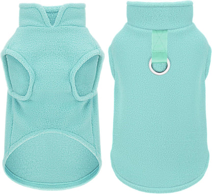 Paiaite sleeveless pullover fleece vest for small dogs front view cozy dog sweater