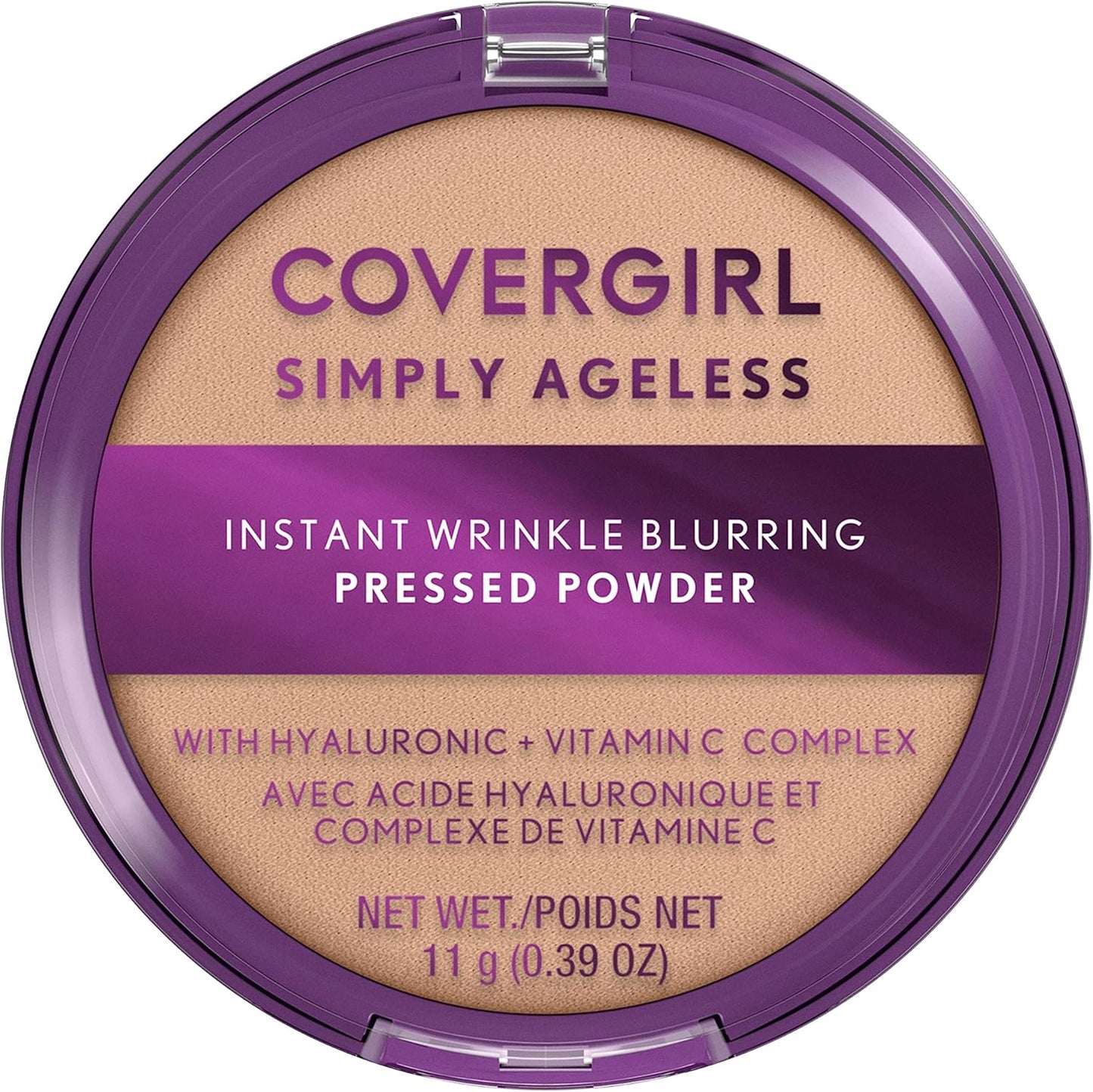 Covergirl Simply Ageless Instant Wrinkle Blurring Pressed Powder Classic Ivory front view