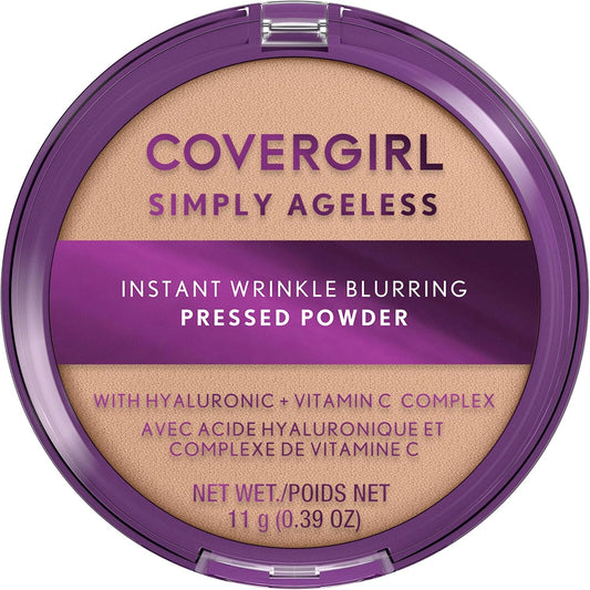 Covergirl Simply Ageless Instant Wrinkle Blurring Pressed Powder Classic Ivory front view