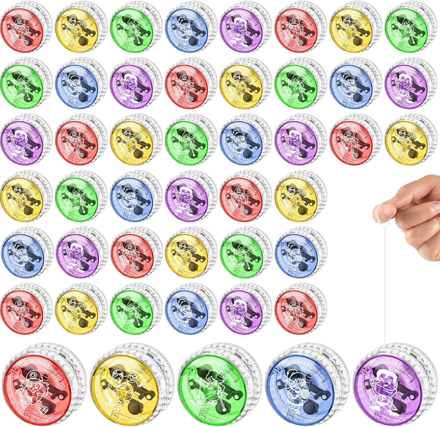 YSBJKWCF LED light up yo-yo 24 pack front view
