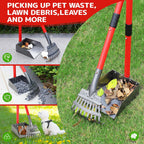 Ormalla dog pooper scooper set disassembled into compact pieces for easy home storage