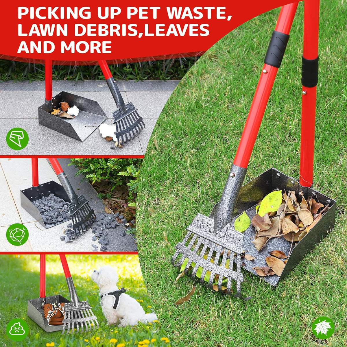 Ormalla dog pooper scooper set disassembled into compact pieces for easy home storage