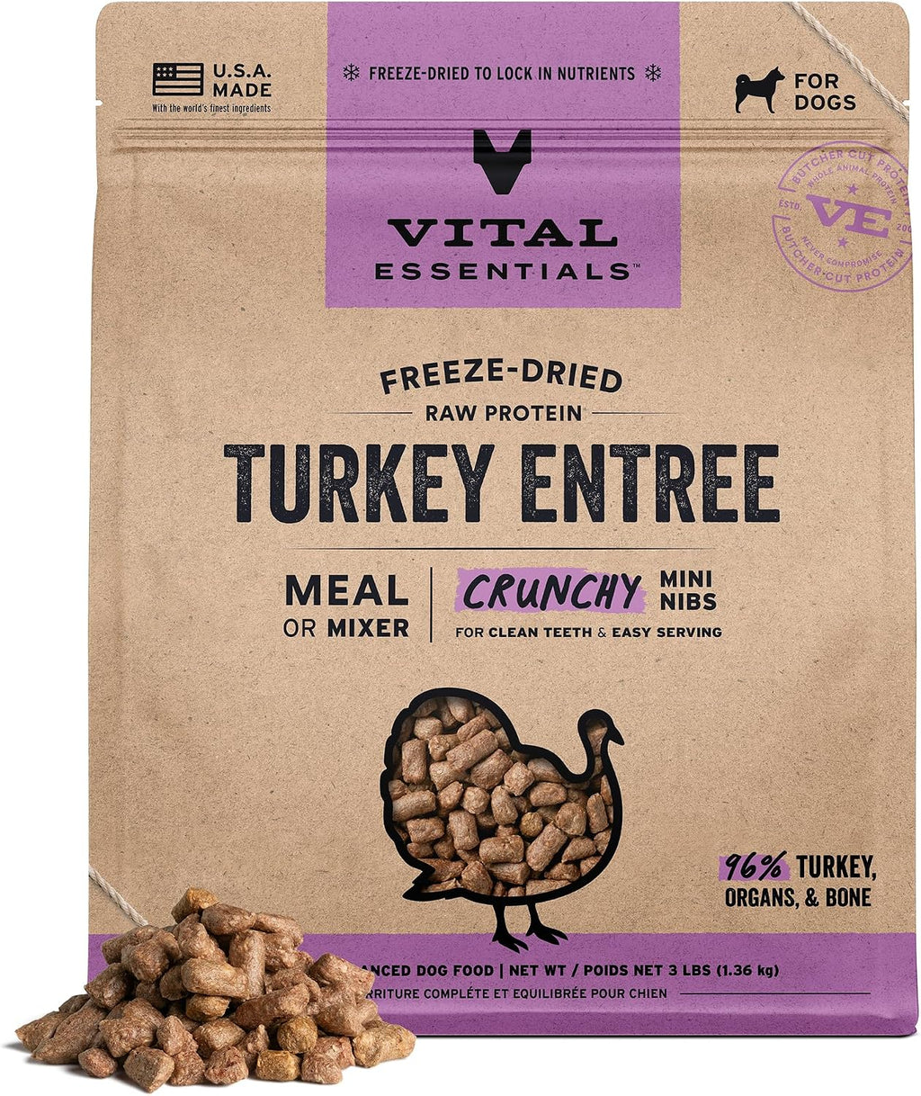 Vital Essentials Freeze Dried Dog Food, Raw Beef Crunchy Mini Nibs | Complete Meal or Topper | 96% Beef, Organs & Bone | Limited Ingredient, High Protein, Grain Free Dry Dog Food | 14 oz Bag - Image 15