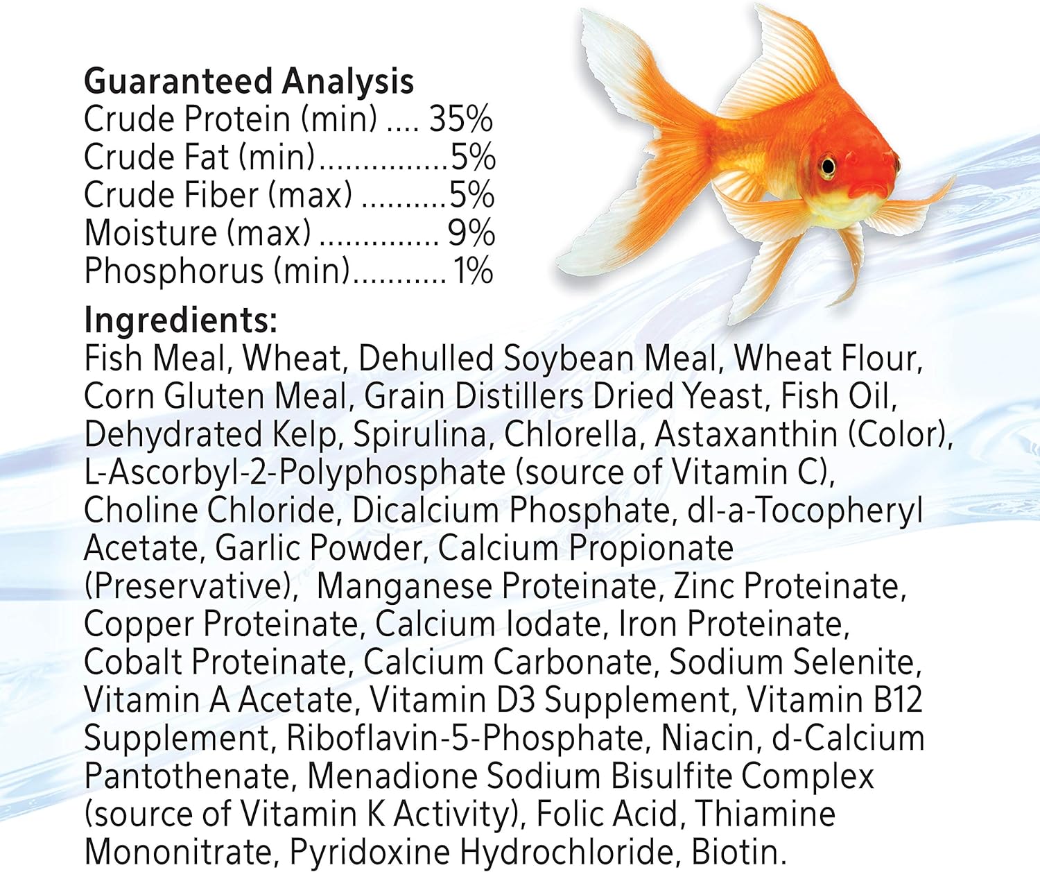Side view of Aqueon 5.8 Ounce Goldfish Granules bottle
