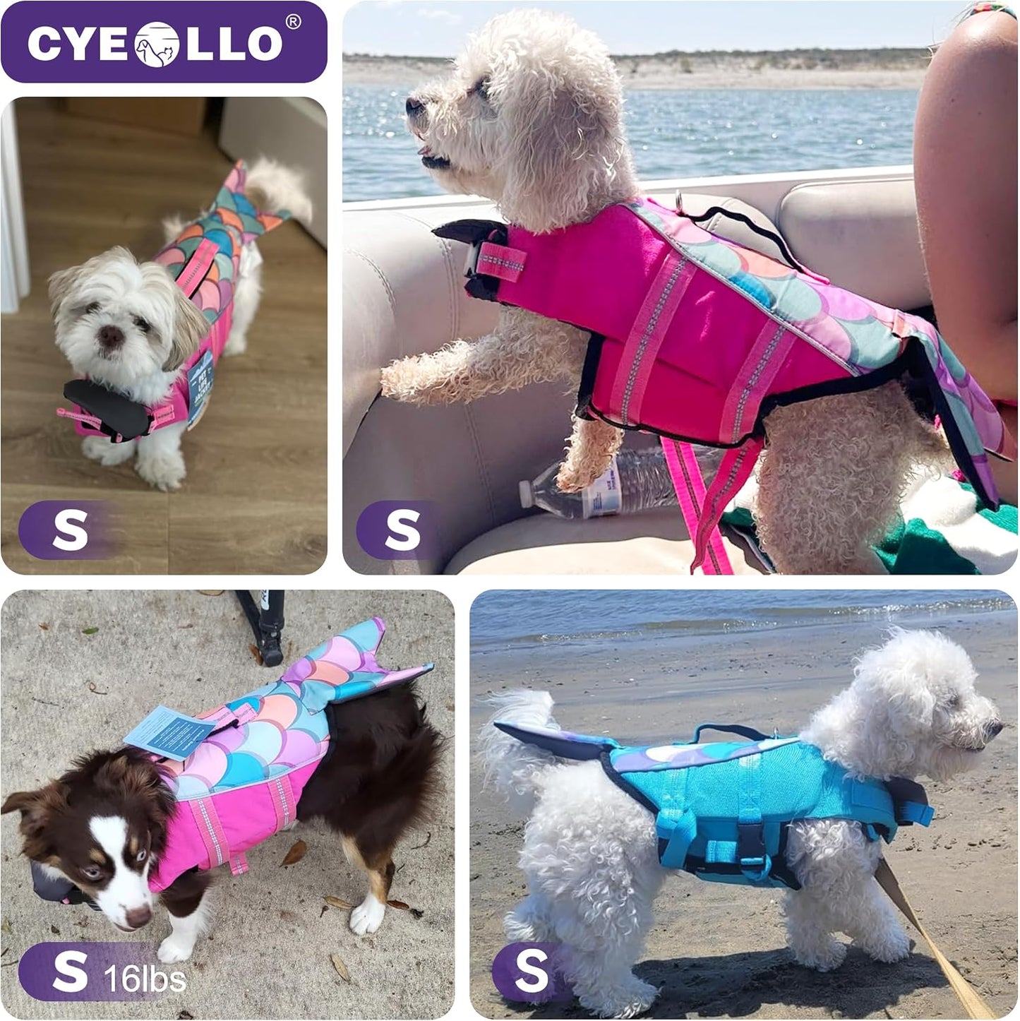 Adjustable quick release buckles on a pink pet life preserver