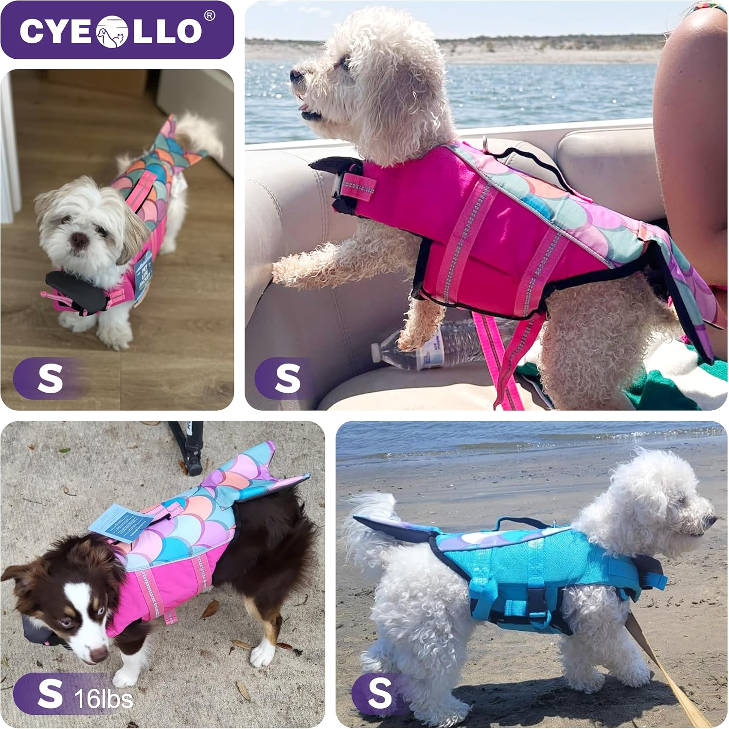 Adjustable quick release buckles on a pink pet life preserver