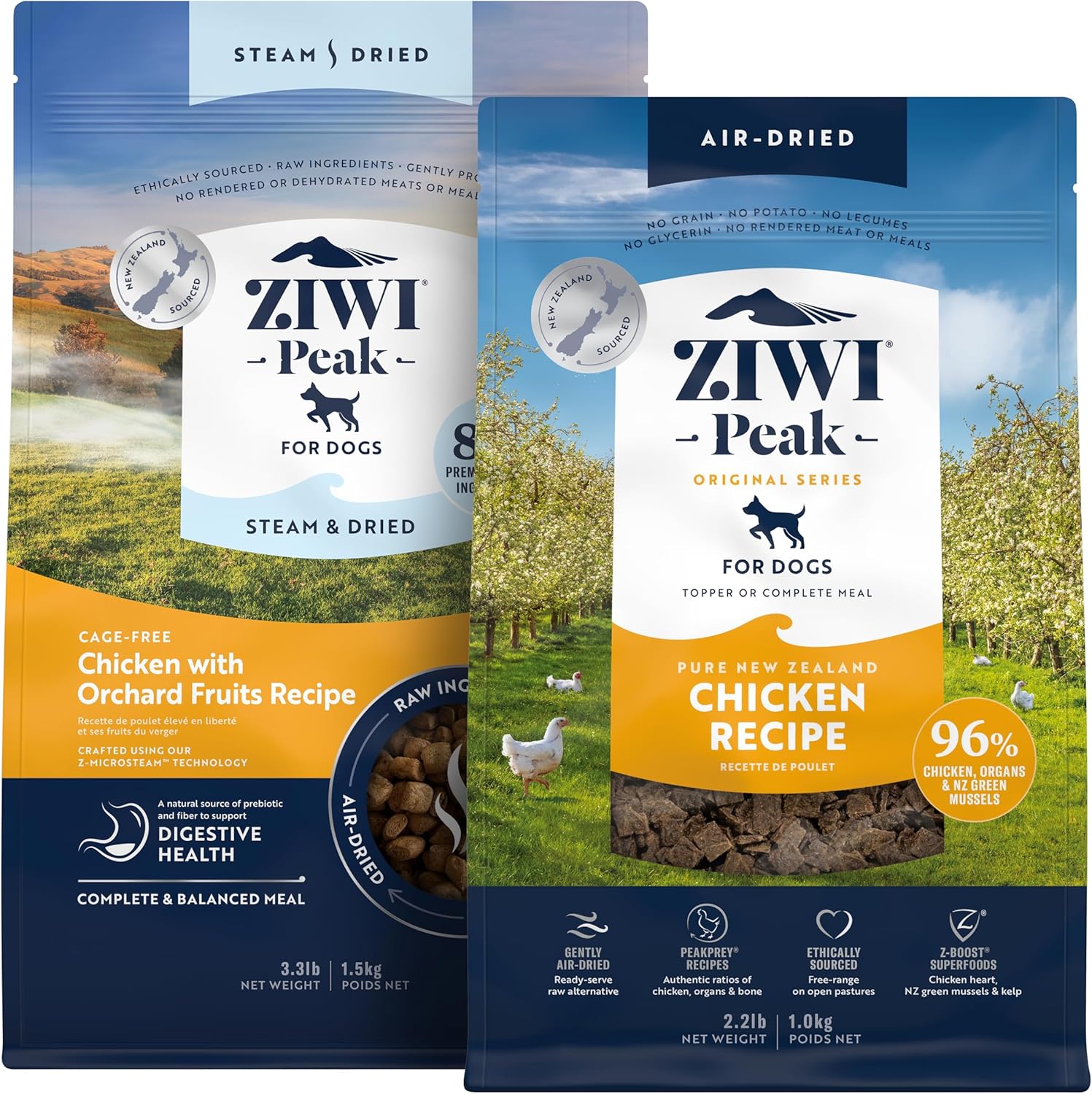ZIWI Peak Large Lamb Dry Dog Food Bundle- Air-Dried Lamb (35.2oz) + Steam & Dried Lamb w/Vegetables (113.6oz) - Image 11