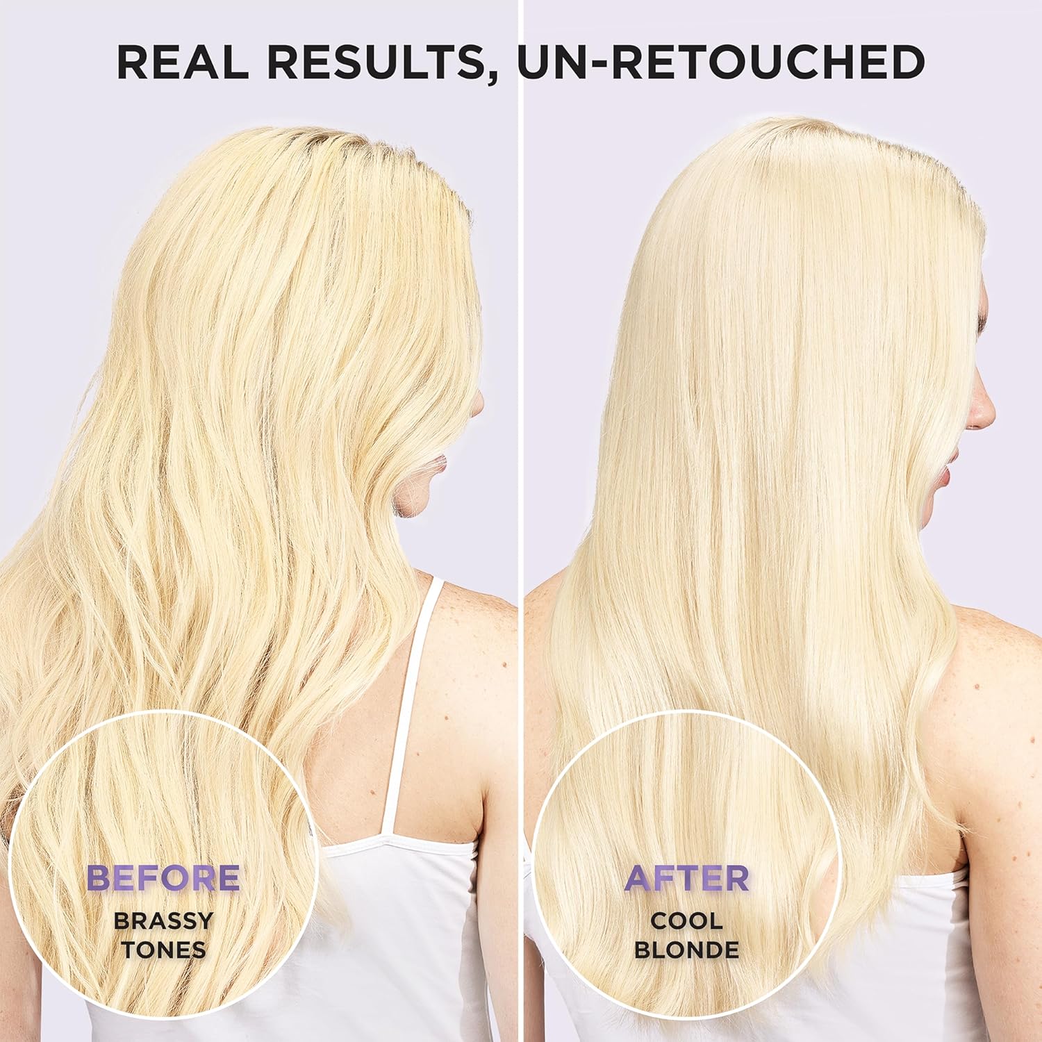 Back label of EverPure sulfate free brass toning hair care product with usage details.