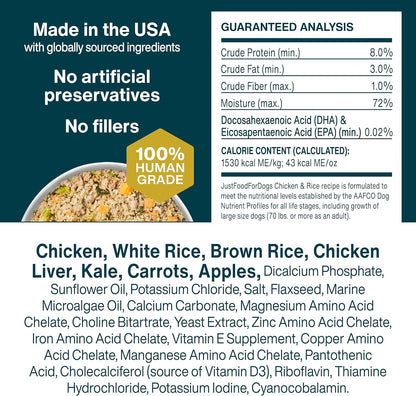 Nutritionally balanced fresh dog food for all life stages