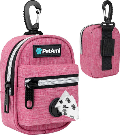PetAmi hands free dog waste bag holder for outdoor hiking and camping