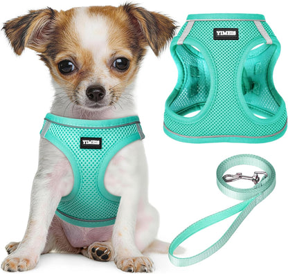 YIMEIS Dog Harness and Leash Set, No Pull Soft Mesh Pet Harness, Reflective Adjustable Puppy Vest for Small Medium Large Dogs, Cats (Pink, X-Small (Pack of 1) - Image 11