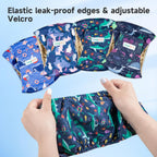 Langsprit washable reusable male doggy wraps in colorful patterns