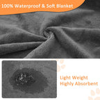 Three pack of gray reusable dog whelping mats