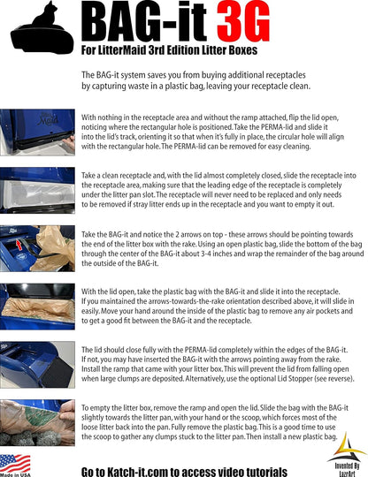 Components of LazrArt litter box upgrade kit side by side